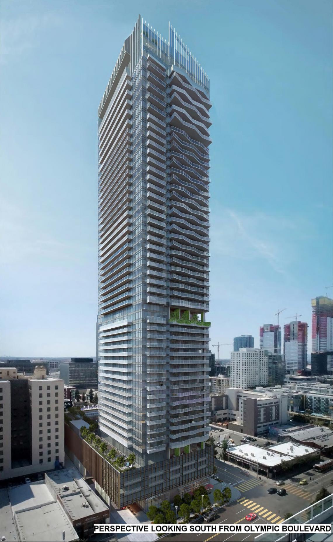 60-story apartment tower starts to rise at 1000 S Hill Street